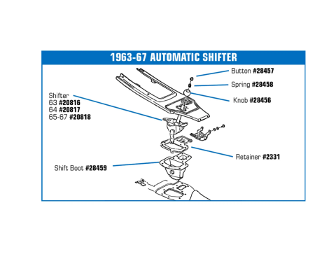 Corvette Shifter, Automatic, 1964