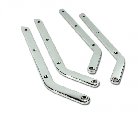 Corvette Seat Side Chrome, 4 Piece Set without Hardware, 1963-1966