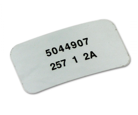 Corvette Label, Windshield Wiper Motor, 1979-1982