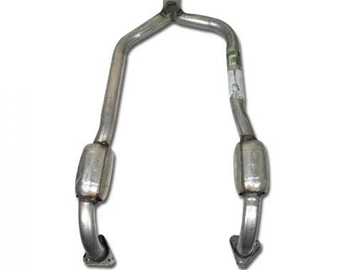 Corvette Exhaust Pipe, Frnt Y with Preconverter, 1986-1990