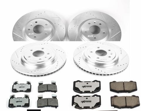 Power Stop 2014-2019 Chevrolet Corvette Z26 Street Warrior Performance Brake Kit K6523-26