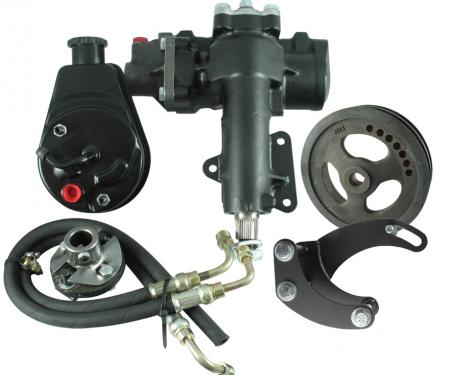 Corvette Steering Conversion Kit, Power Steering Gear Box with Manual Steering Add-On, 327/350, 1967-1982