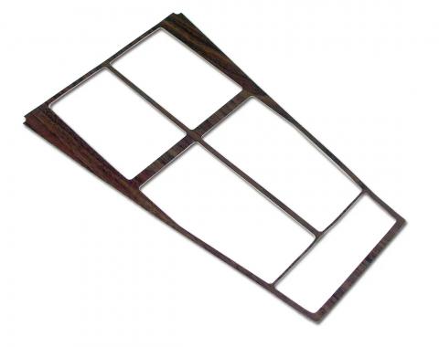 Corvette Console Wood Trim Insert, For Cars With Air Conditioning, 1970-1971