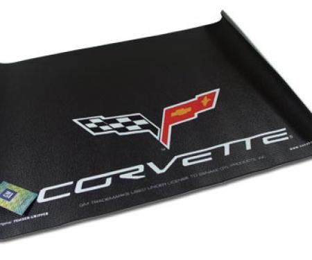 Fender Gripper® Cover, Black with Corvette C6 Logo