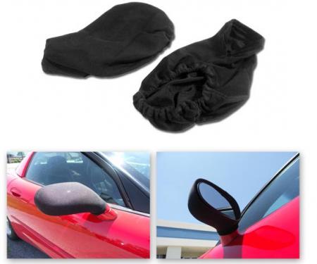 Corvette Mirror Covers, Black, 1984-2019