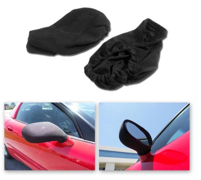 Corvette Mirror Covers, Black, 1984-2019