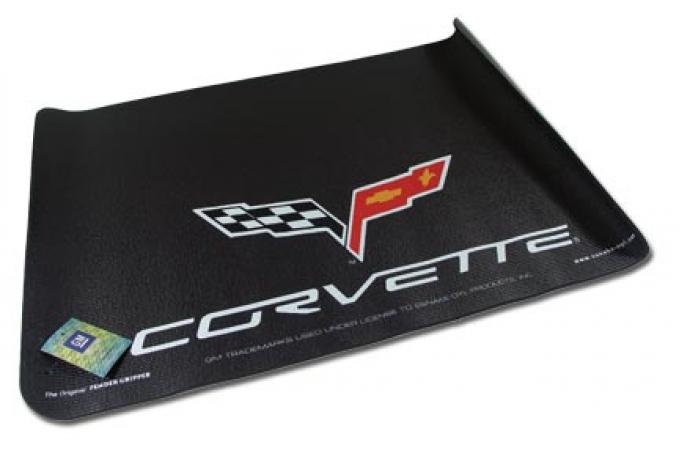 Fender Gripper® Cover, Black with Corvette C6 Logo