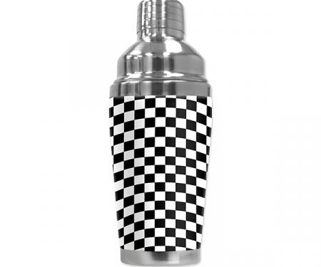 Mugzie Cocktail Shaker, Hot Or Cold, Checkered Flag