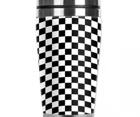 Mugzie® brand Travel Mug - Checkered Flag