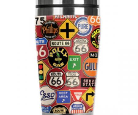 Mugzie® brand Travel Mug - Gas Station Signs