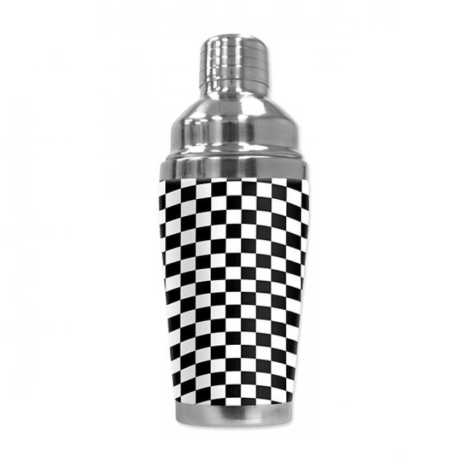 Mugzie Cocktail Shaker, Hot Or Cold, Checkered Flag