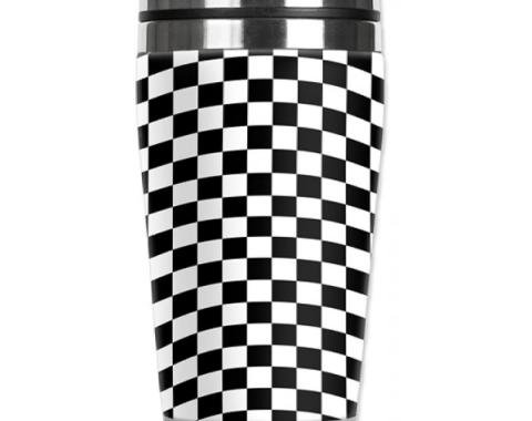Mugzie® brand Travel Mug - Checkered Flag