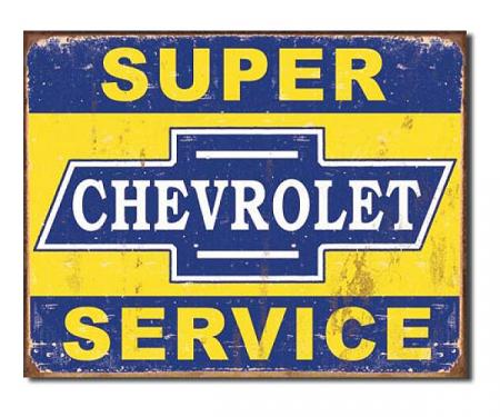 Tin Sign, Super Chevy Service