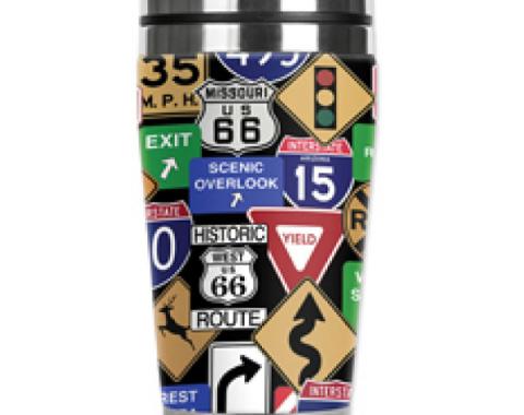 Mugzie® brand Travel Mug - Highway Signs