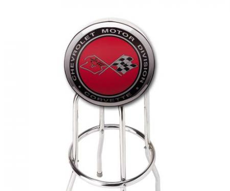 Corvette Crossflags Counter Stool