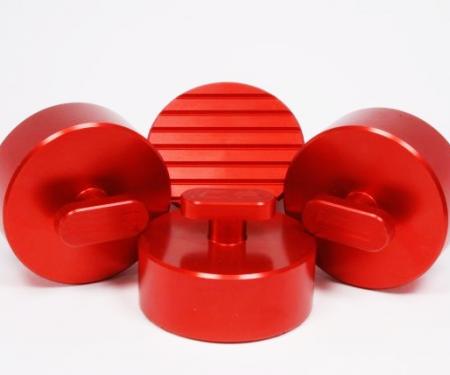 Corvette Jack Lifting Pads, Red, 1997-2013