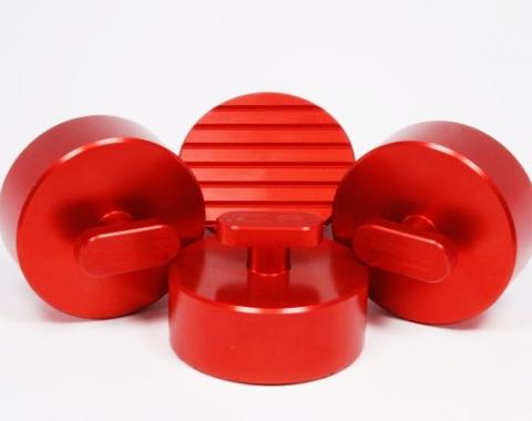 Corvette Jack Lifting Pads, Red, 1997-2013