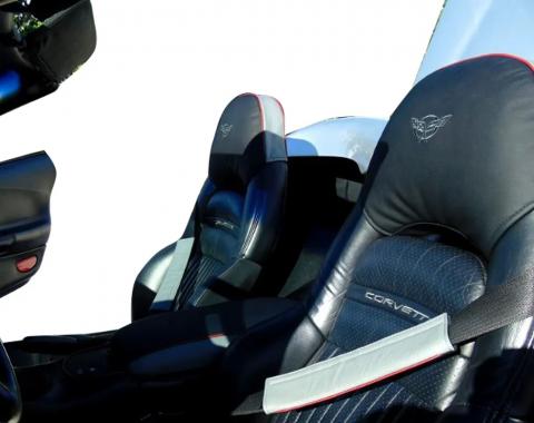 CA 1997-2004 Chevrolet Corvette Leather Headrest Cover 