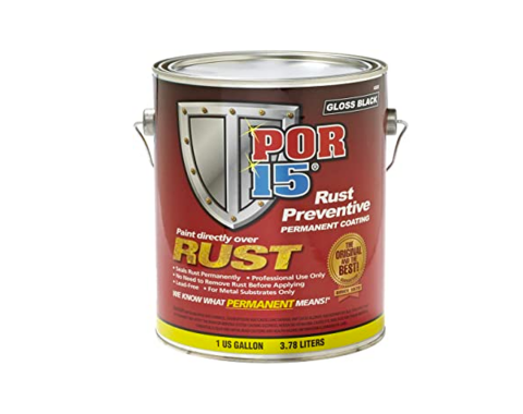 Rust Preventive Paint, Black, Gloss, Gallon, POR-15