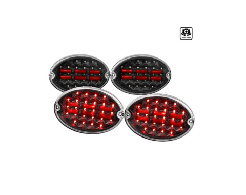 Corvette Set Clear Tail Lights Lenses, 1997-2004