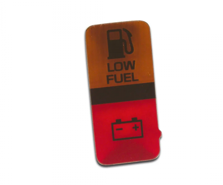 Corvette Lens, Low Fuel/Battery Warning, 1980-1982