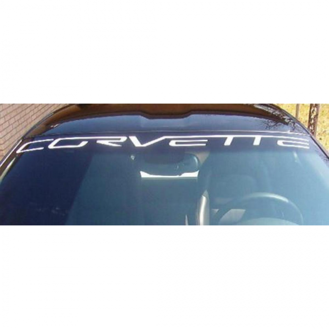 Corvette Windshield Decal, Black, 2005-2013