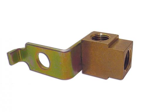 Corvette Brake Line Block, Left Front with Power Brakes, 3/16 Inch, 1965