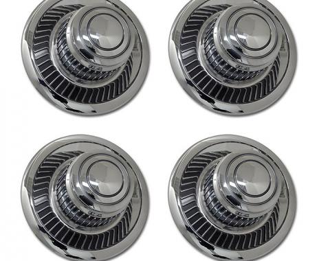 Corvette Rallye Wheel Hubcap Set, Replacement 4 Piece, 1968-1982