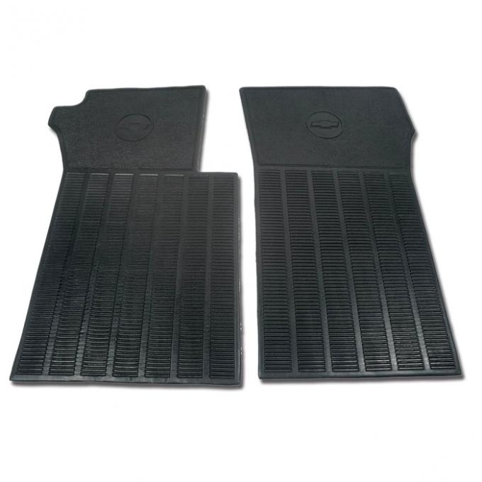 Corvette Mats, Black Rubber, 1963-1967