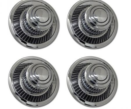 Corvette Rallye Wheel Hubcap Set, Replacement 4 Piece, 1968-1982