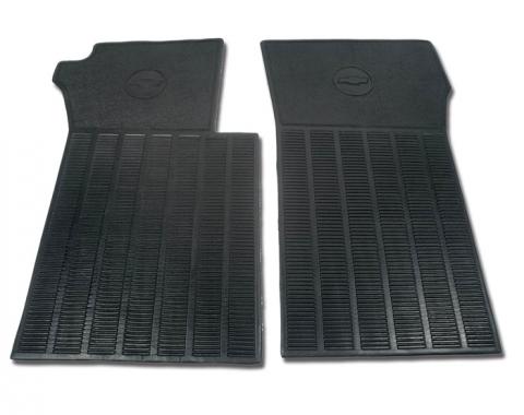 Corvette Mats, Black Rubber, 1963-1967