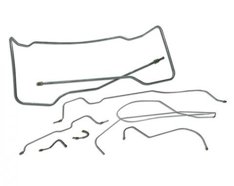 Corvette Brake Line Set, Steel, 1956-1962