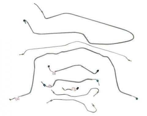 Corvette Brake Line Set, without Power Brakes, 1970-1973