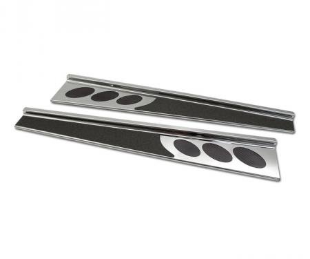 Corvette Sill Covers, Imperial Chrome, 1997-2004