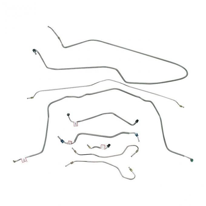 Corvette Brake Line Set, without Power Brakes, 1970-1973