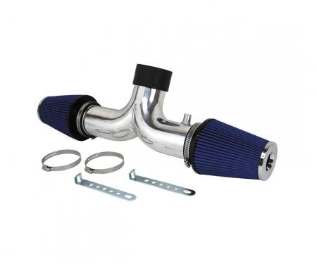 Corvette Air Intake System, Twin Flow, Polished Aluminum, 1997-2000