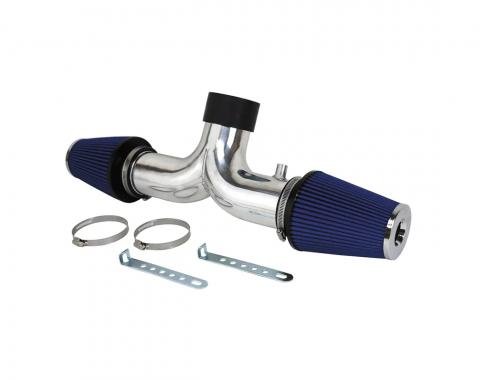 Corvette Air Intake System, Twin Flow, Polished Aluminum, 1997-2000