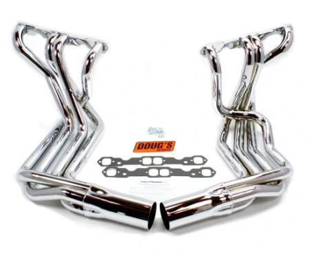 Doug's Headers 1963-1982 Chevrolet Corvette 1 7/8" 4-Tube Full Length Header Small Block Sidemount Chrome D380-C