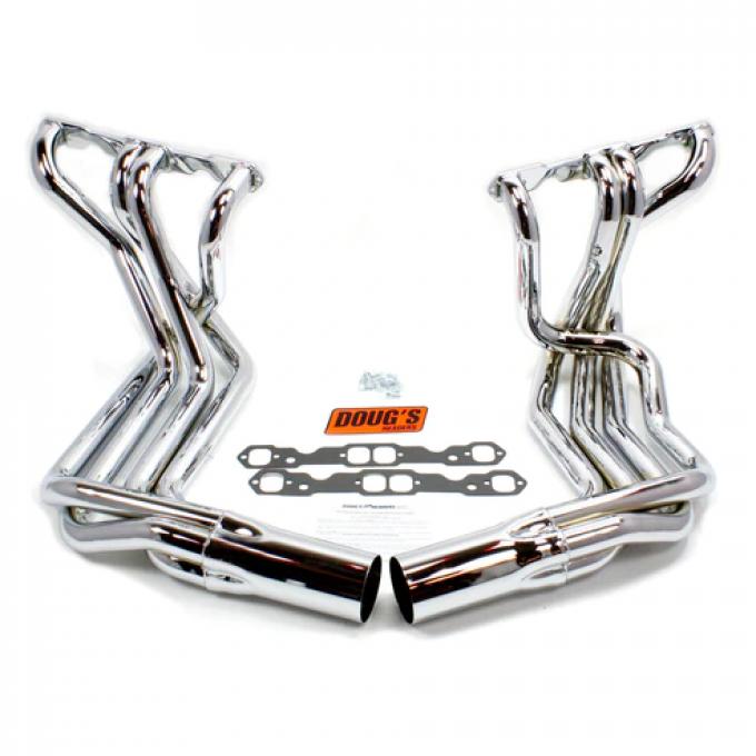 Doug's Headers 1963-1982 Chevrolet Corvette 1 7/8" 4-Tube Full Length Header Small Block Sidemount Chrome D380-C