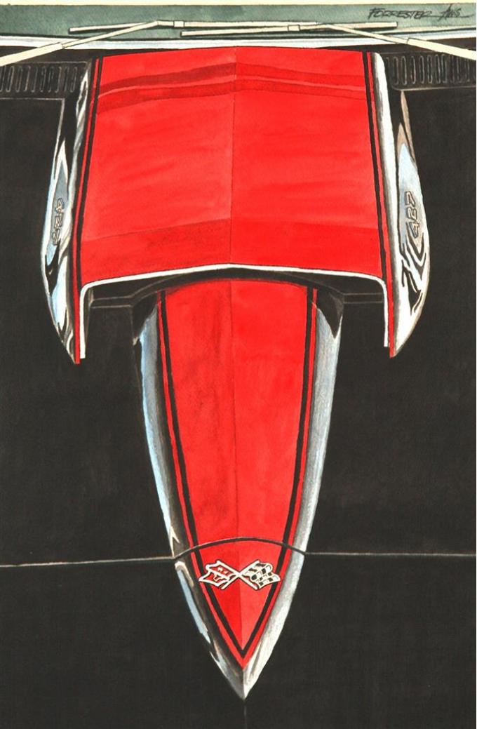Red Stinger Giclee Print By Dana Forrester 11" X 17"