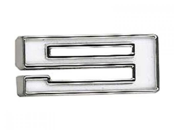 Emblem - White # 9 Hood / Fender