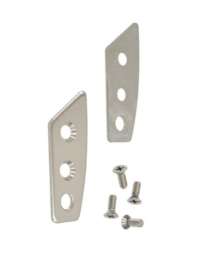 68-77 T-top Mounting Plate Rear Stainless Steel w/ Screws