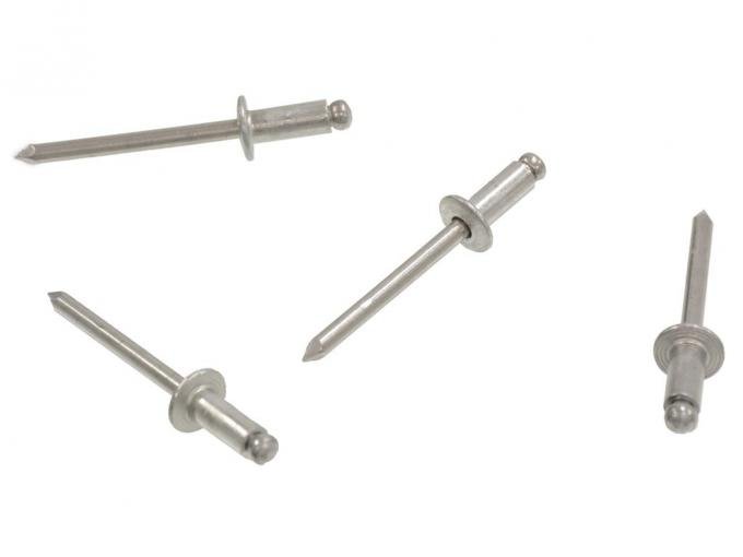 63-67 Rocker Moulding Mount Bracket Rivet - Front 4 Pieces