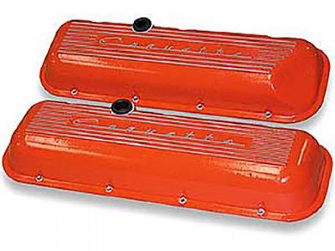 65-74 Valve Cover - Big Block - Cast - Orange Power Coated
