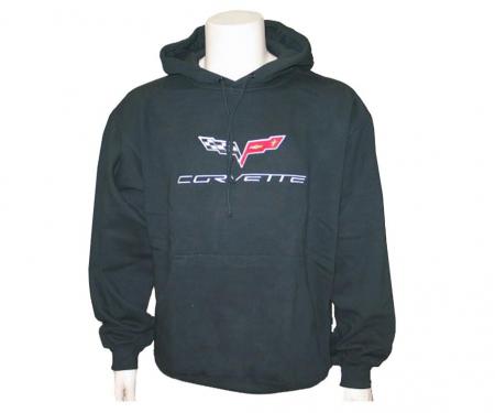 Hoodie/Hooded Sweatshirt With C6 Logo Black