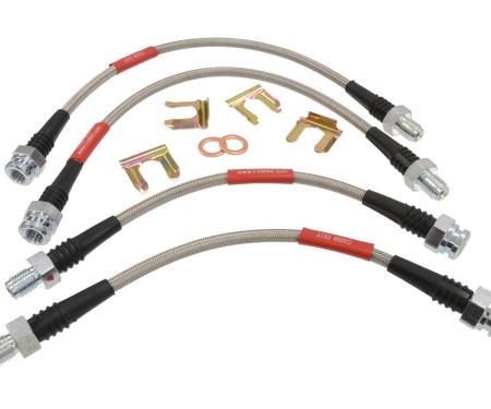 63-82 Brake Hose - Stainless Steel Braided Set Of 4 * Made In USA*