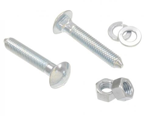 63-67 Side Exhaust Pipe Bolt - Rear With Nuts And Lock Washers - 6 Pieces