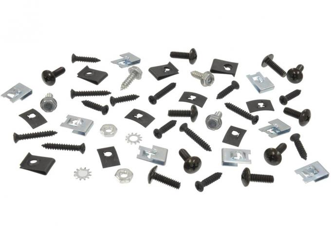 68-69 Rocker Moulding Mount Kit - 50 Pieces