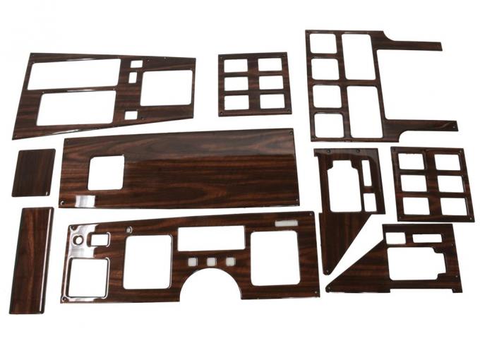 84-85 10 Piece Deluxe Plus I 4 Speed Wood/Carbon Fiber Dash Kit