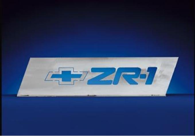 90-95 Car Art Work Brushed Metal 18" X 5" ZR1 Table / Desktop Emblem